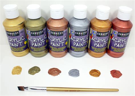 metallic acrylic paints